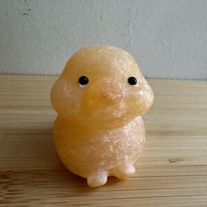 Yellow Calcite Duck Crystal Carving